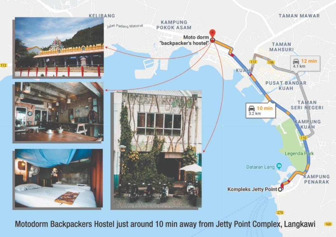 Motodorm Langkawi Hostel Kuah Bagian luar foto
